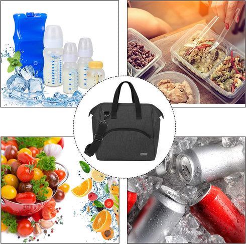 Pack 6 9 Luxja Breastmilk Cooler Bag with an Ice (Fits Bottles, Up to Ounces), Breastmilk Cooler for Breastmilk Bottles