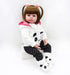 22 inch 20-23 inch 4pcs Reborn Baby Doll Clothes Outfits for Reborn Doll Girl Panda Outfit Accessories Reborn Baby