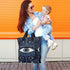 YANENDIE Backpack, Backpack Backpack Blue Evil Eye Diaper Bag Unisex Travel Baby Diaper Bags with Stroller Straps