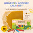 (16 Pack) 100% 16 3-5, 4-8 Honeysticks Jumbo Crayons - Non Toxic Crayons - Pure Beeswax and Food Grade Colors - Bright