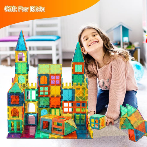 Bmag Magnetic Tiles Toys for Kids - Starter Set 3D Magnet Building Blocks for 3+ Year Old Boys and Girls
