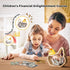 Wooden Chicken Piggy Bank for Kids, Unbreakable Easter Pullet Coin Chicken Bank for Kids with Sticker, Wooden Cashbox
