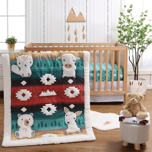 The Peanutshell 4 Piece Baby Crib Bedding Set for Boys & Girls