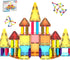 PicassoTiles 82 Piece Magnetic Sticks and Magnet Tiles Construction Building Block Toys