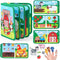 JoyCat Farm Busy Book for Toddlers 13 Quiet Montessori Activity Book with