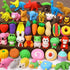 50 Pack Animal Erasers for Kids, 3D Mini Puzzle Erasers for Classroom Rewards and Party Favors