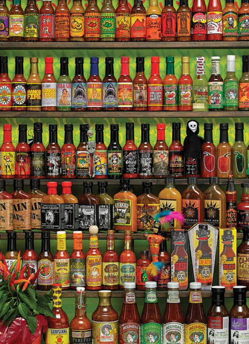 Cobble Hill 1000 Piece Puzzle - Hot Hot Sauce - Sample Poster Included