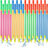 22.4 Inch Crayon Water Guns, Water Tube Squirters for Summer Pool Party, 24 Pieces Squirt Guns