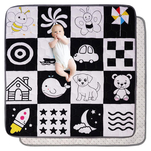 Baby Play Mats for Floor, 50x50 Playpen Mat, Premium & Thicken Soft