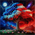 Larkipuzz 1000 Tree of Life Puzzles for Adults Pieces, United States Patriotic American Flag Jigsaw Puzzle, Challenging