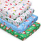 VitalCozy 4 Pcs Christmas Crib Sheets Santa Claus Snowman Tree Light for