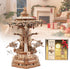 Wtufaelk 3D Wooden Puzzles for Adults Mechanical Music Box - Sky City Rotating