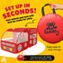 Kiddey Fire Truck Play Tent for Kids - Firetruck Tents with Sirens and Fireman Sound Button for Girls, Boys, & Toddlers