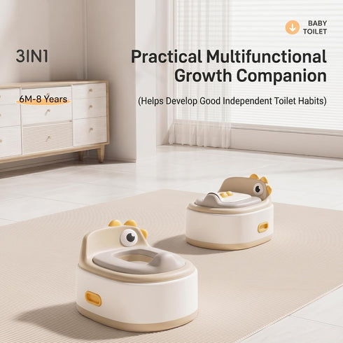 kindsgut 1-7, 3-in-1 Toddler Toilet Potty Chair for Toddlers Kids Potty Training Seat, Potty Chair for kids Portable