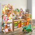 ACEPRUT ACE PRODUCT 52.3"x16.5", ACEPRUT Large Stuffed Animal Storage Natural Pine Wood Stuffed Animal Organizer Holder