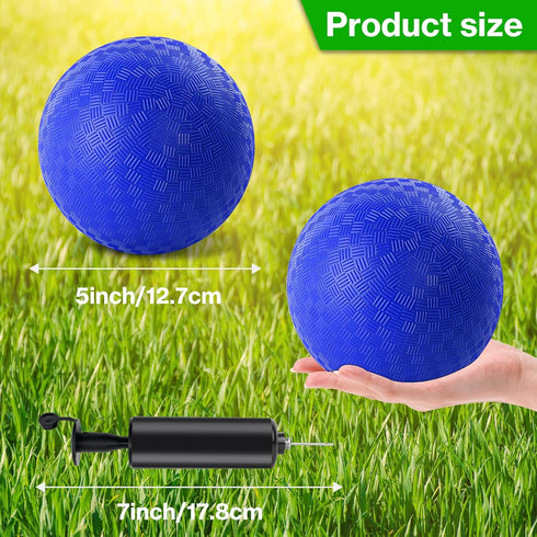 HSLCGF 24 5 Inch 1 Pcs Dodgeballs Playground Ball Kickball Inflatable Rubber Handball Bouncy Dodge Ball with Hand Pump