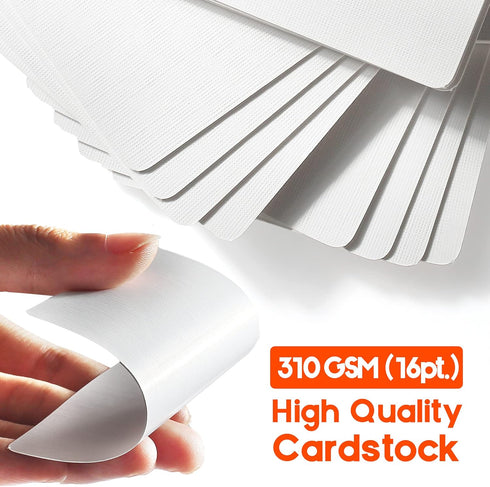 LotFancy Blank Playing Cards, 180PCS White Blank Index Flash Cards to Write on, Printable, Study Learning Cards, DIY Gift Card, Game Cards, Matte Finish, Poker Size, 2.5" x 3.5"