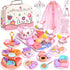 Tea Party Set for Little Girls, 63Pcs Pretend Play Toys, Princess Dress