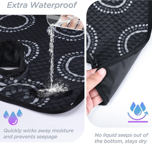 2PC) Potty Training Car Seat Protector, Waterproof Car Seat Cover for Toddlers, Piddle Pads for Baby Carseat, Stroller
