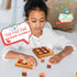 3 Sets Wooden Tic Tac Toe Games - Classic 3D Blocks Toys for Kids & Adults, Tabletop Strategy Games