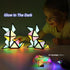 1 1 12 243 TOSY Magnet Pyramid Glow - Cube Transforms into Billion Shapes (Bunny, Egg, Flowers, Hearts), Easter Basket