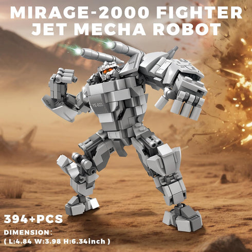 Set, 4 (1463 Transforming Mech Robot Building Blocks Types of Destroy Warrior City Mecha Action Figure with Weapons