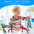 12PCS 3-8, Robot Sensory Pop Tubes Toys for Toddlers Boys Age Suction Cup Stretchy Fidget Toy, Travel Toys, Autism