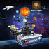 Solar System Building Sets with Light, Rotatable Space Exploration Toys with 9 Planets & Rocket Sets for Kids Age 6+