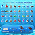 EITOLNR 32 Pack 846PCS 6-12 Marine Animals Building Blocks - Kids Party Favors Educational Toy, Goodie Bag Stuffers