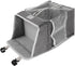 Toyvian Large Capacity Nursery Hanging Organizer Bag for Supplies and Diapers, Gray