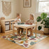 Generic 51 51 Inch Splat Mat for Under High Chair, x Baby Waterproof Mat, Anti-Slip Washable High Chair Mat for Floor