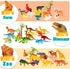 JOYIN 69Pcs Assorted Small Animal Figures, Mini Plastic Toy (Ocean, Zoo, Farm, Dinosaur, Insect) for Sensory Bin