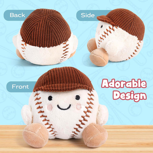 Plush Baseball Stuffed Animal Toy for Babies - Safe and Cuddly