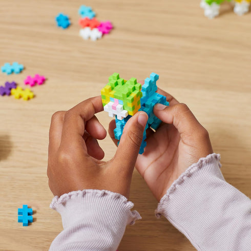 Set, 3D 275 PLUS PLUS Learn to Build Interlocking Mini Building Blocks, Puzzle Construction Stem Toy for Kids - Pets