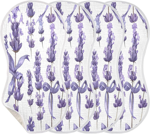 YEGAME Set 1 11 22 Inch Muslin Baby Burp Cloths of - Lavender Super Absorbent Cotton Burping Rags Soft Baby Washcloths