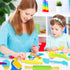 Wxqfumy Set, 9 Dough Tool Pcs Basic Dough Tools Kits for Kids, Dough Accessories Includes Cutters Roller, Rolling Pins