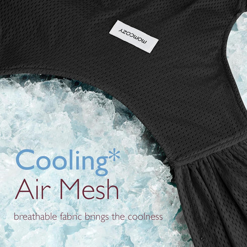 Momcozy 8-35lbs, 30-47inch, Adjustable Buckle Baby Wrap Carrier Cooling Air-Mesh, Easy to Wear Baby Carrier Sling, Baby