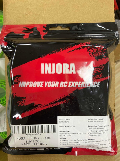 INJORA 1.0 Tires - S5 Rock Terrain Crawler Tires for TRX4M SCX24 AX24 FCX24 Upgrade Parts, 64 * 24mm