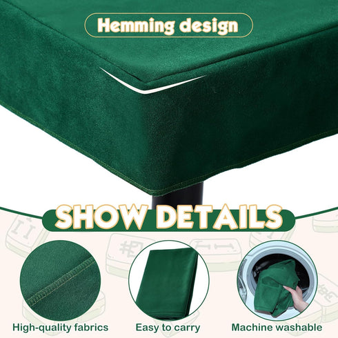 2 Pack 34 34 Inches Frienda Felt Game Table Cover x Square Folding Table Cloth Indoor Outdoor for Card Tables, Ideal