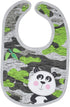 Funstuff Baby Boys 5 Pack Bibs, Lion, Panda, Dinosaur, Tiger, Shark