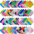HENXING 120 Pcs Tie Dye Squeeze Pop Bubble Simple Fidget Sensory Toys, Keychain