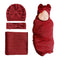 DRESHOW BQUBO Newborn Receiving Blanket Toddler Warm for Girls with Bow Hat