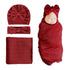 DRESHOW BQUBO Newborn Receiving Blanket Toddler Warm for Girls with Bow Hat