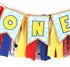 1st 1st Toy Theme Birthday Banner - Toy Inspiration Story's Birthday High Chair Banner,Western Party Decorations, West