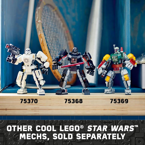 LEGO Star Wars Stormtrooper Mech 75370, Buildable Star Wars Action Figure for Kids, Features Cockpit and Buildable