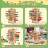 Centtechi 42 3 4 5 6 Counting Montessori Game Wooden Board Game, Colorful Wooden Sticks Dice Game Math Educational Toys