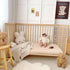 2 Pack 52"x28" BuLuTu Muslin Crib Sheets for Standard Crib Mattress, Cute Rabbit Print Fitted Crib Sheets for Boys