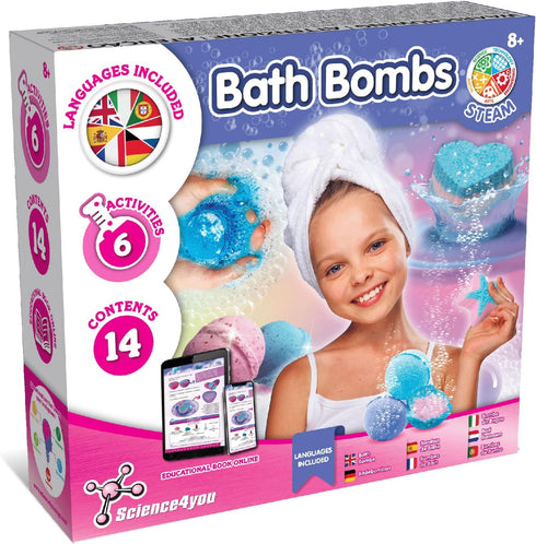 Science4you - Bath Bomb Making Kit for Kids +8 Years Old -