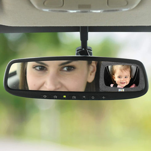 Travel Bug Soft Sided Rear & Forward Facing Safety Mirror for Baby & Toddler - Jumbo Shatter Resistant Car Mirror