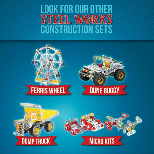 5 Schylling Steel Works Model Construction Building Kit